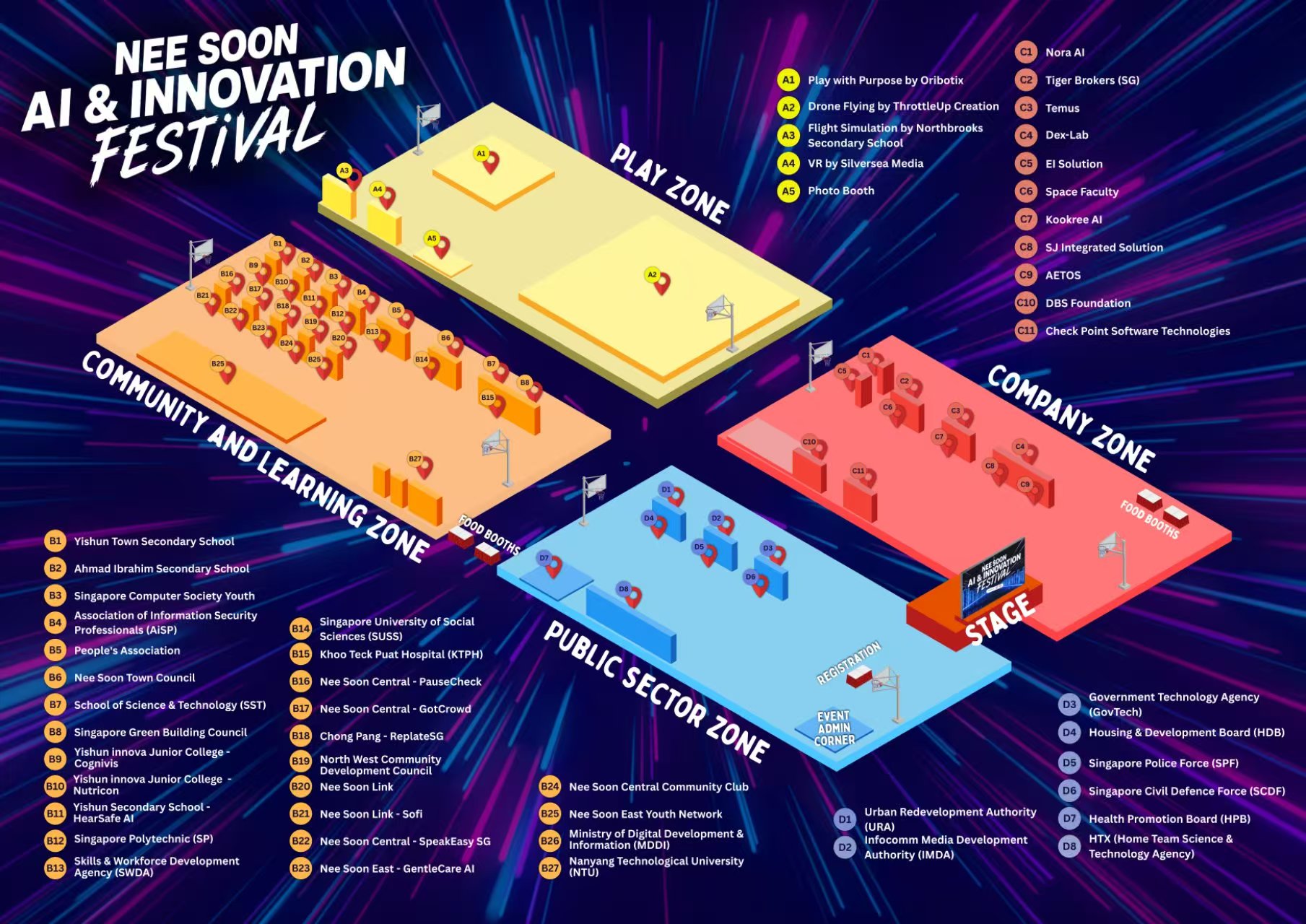 Nee Soon AI & Innovation Festival venue map